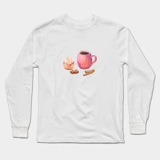 Cupcake and coffee Long Sleeve T-Shirt